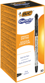 Čierne gélové pero BIC